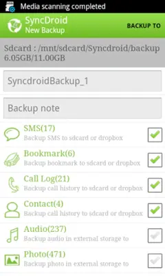 SyncDroid android App screenshot 0