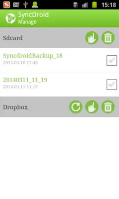 SyncDroid android App screenshot 1